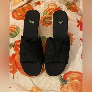 Impo wedge women black size 7.5